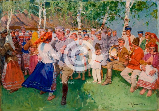 "Uhlans, Uhlans, the Boys Pretty a Picture...", 1916. Creator: Stanislaw Janowski.