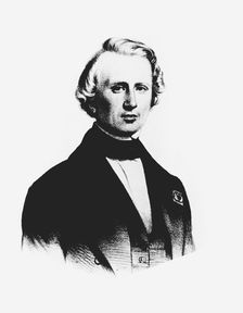 UJJ Leverrier, French astronomer who calculated the position of planet Neptune in 1846 (c1850