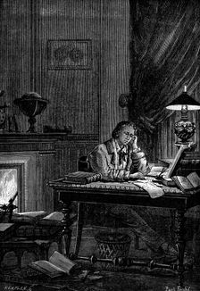 UJJ Leverrier, French astronomer calculating the position of the planet Neptune in 1846 (1881)
