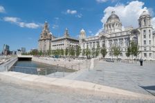UK, Liverpool, Riverfront and 3 Graces, 2009. Creator: Ethel Davies