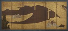 Ukifune, from the Tale of Genji, Momoyama period, 1568-1615. Creator: Unknown