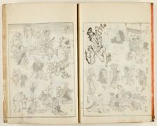 Ukiyo gafu (Book of Keisai's Popular Pictures), one vol. of 10, Japan, 19th century. Creator: Ikeda Eisen