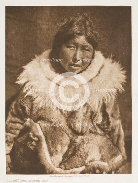 Ukowuhhuh, Hooper Bay, 1928. Creator: Edward Sheriff Curtis.