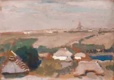 Ukrainian Village, 1903. Creator: Jan Stanislawski