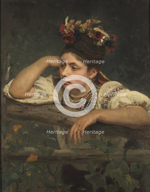 Ukrainian woman, 1875. Creator: Repin, Ilya Yefimovich (1844-1930).