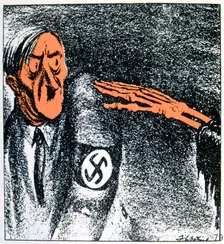 Ultimate Heil! 20th century. Artist: Daniel Fitzpatrick