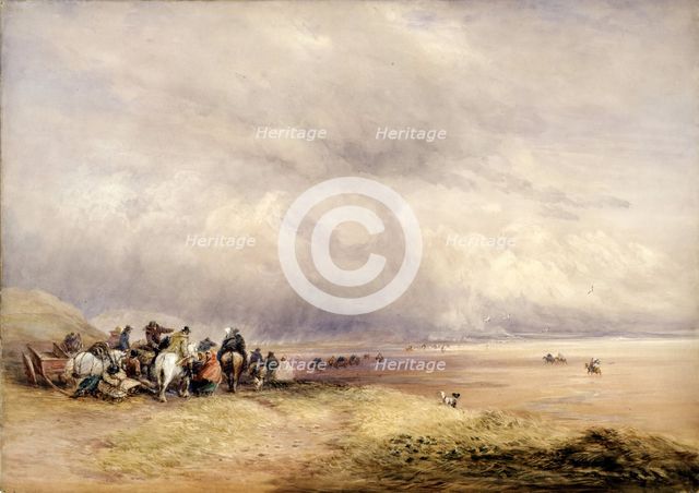 Ulverston Sands, 1835.  Creator: David Cox the elder.