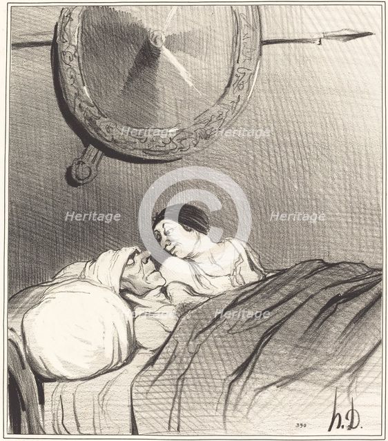 Ulysse et Pénélope, 1842. Creator: Honore Daumier.
