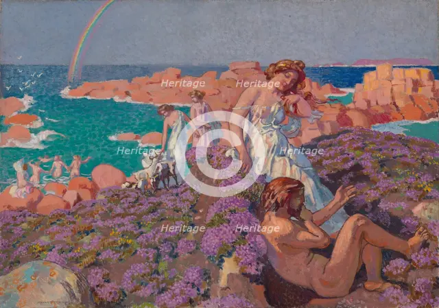Ulysses with Calypso, 1905. Creator: Maurice Denis.