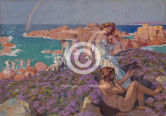 Ulysses with Calypso, 1905. Creator: Maurice Denis.