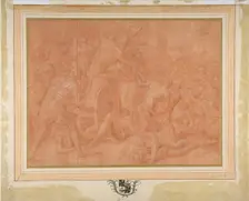 Ulysses and His Companions Fighting the Cicones Before the City of Ismaros, Study..., 1555-60. Creator: Francesco Primaticcio