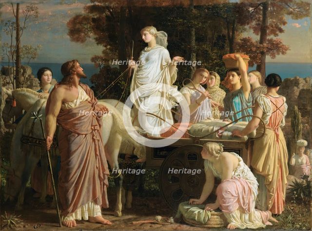 Ulysses and Nausicaa, c. 1853. Creator: Gleyre, Charles (1808-1874).