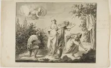 Ulysses and Nausicaa, n.d. Creator: Giovanni Battista Cipriani