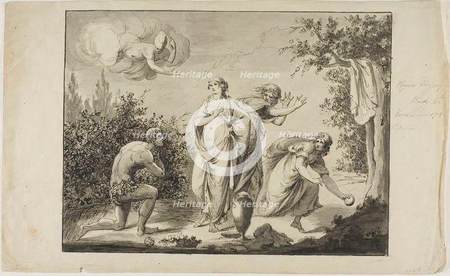 Ulysses and Nausicaa, n.d. Creator: Giovanni Battista Cipriani.