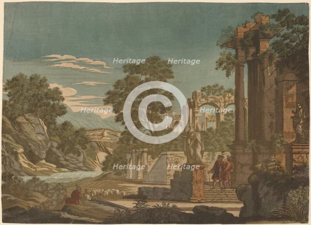 Ulysses and Polyphemus, 1701-1780. Creator: John Baptist Jackson.