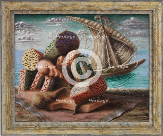 Ulysses and Polyphemus, 1929. Creator: Savinio, Alberto (1891-1952).