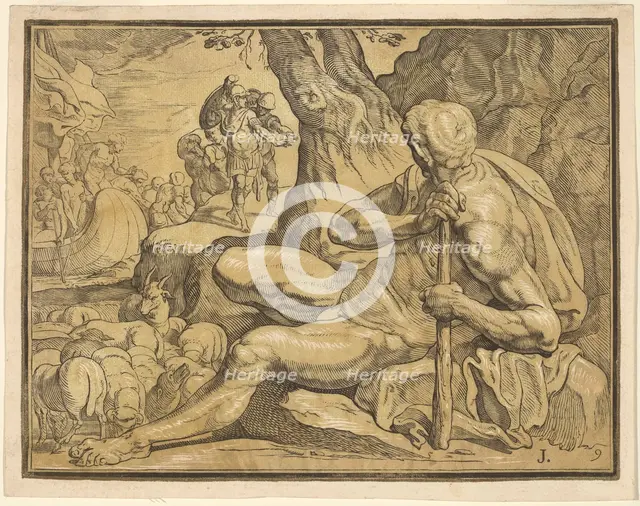 Ulysses and Polyphemus. Creator: John Baptist Jackson.