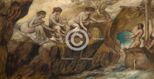 Ulysses And The Sirens, 1880. Creator: Edward Calvert.