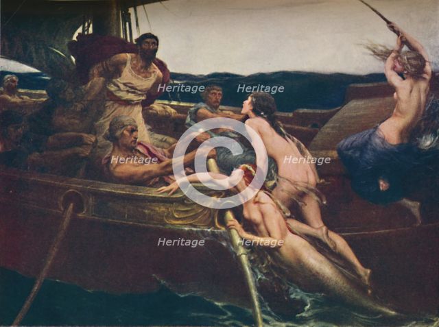 'Ulysses and the Sirens', 1909, (c1950). Creator: Herbert James Draper.
