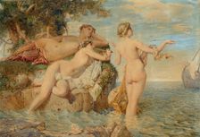 Ulysses and the Sirens, Mid of the 19th cen.. Creator: Menn, Barthélemy (1815-1893)