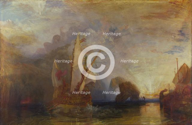 Ulysses deriding Polyphemus, 1829. Artist: Turner, Joseph Mallord William (1775-1851)
