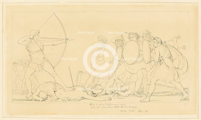 Ulysses Killing the Suitors, n.d. Creator: John Flaxman.