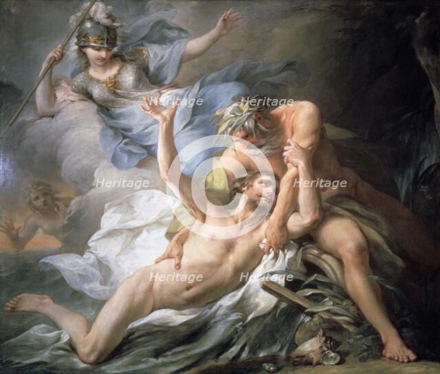 'Ulysses Lands on the Isle of Calypso', 1737. Artist: Pierre Charles Tremolieres