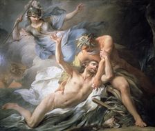 Ulysses Lands on the Isle of Calypso 1737. Artist: Pierre Charles Tremolieres