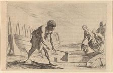 Ulysses on the Island of the Goddess Calypso, 1634. Creator: Willem Basse