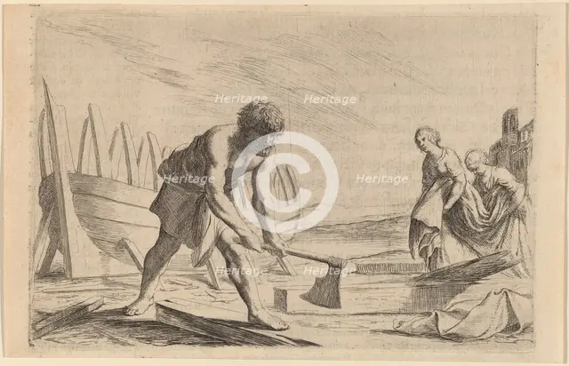 Ulysses on the Island of the Goddess Calypso, 1634. Creator: Willem Basse.