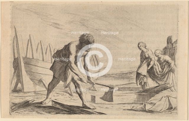 Ulysses on the Island of the Goddess Calypso, 1634. Creator: Willem Basse.