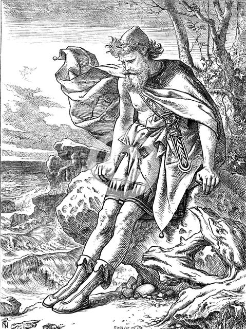Ulysses on Ogygia, 1864. Artist: Noel Paton