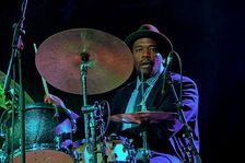 Ulysses Owens Jnr, Love Supreme Jazz Festival, Glynde Place, East Sussex, 2014. Artist: Brian O'Connor