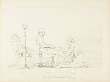 Ulysses, Penelope and Euryclea, n.d. Creator: John Flaxman