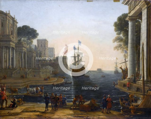 Ulysses returns Chryseis to Her Father. Artist: Lorrain, Claude (1600-1682)