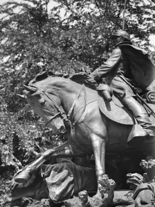 Ulysses S. Grant Memorial - Equestrian statues in Washington, D.C., between 1911 and 1942. Creator: Arnold Genthe