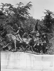 Ulysses S. Grant Memorial - Equestrian statues in Washington, D.C., between 1911 and 1942. Creator: Arnold Genthe
