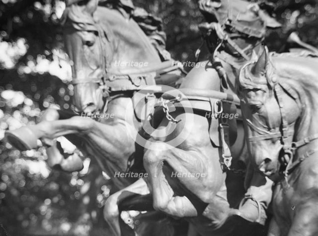 Ulysses S. Grant Memorial - Equestrian statues in Washington, D.C., between 1911 and 1942. Creator: Arnold Genthe.