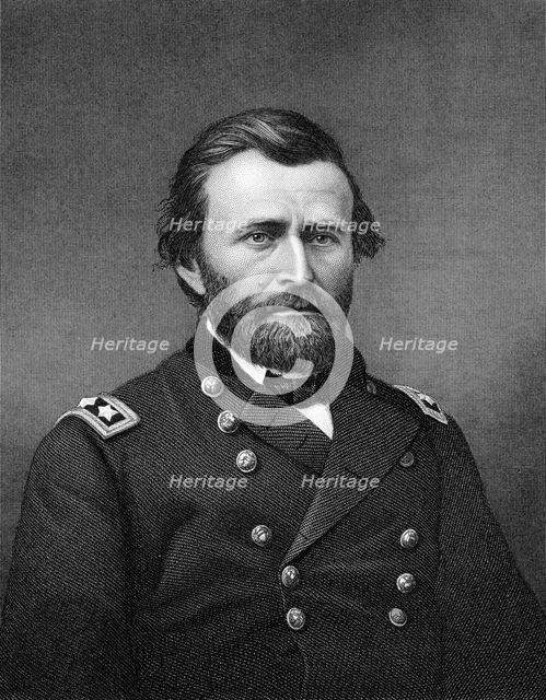 Ulysses S Grant, American general and 18th President of the United States, 19th century. Artist: Robert E Whitechurch