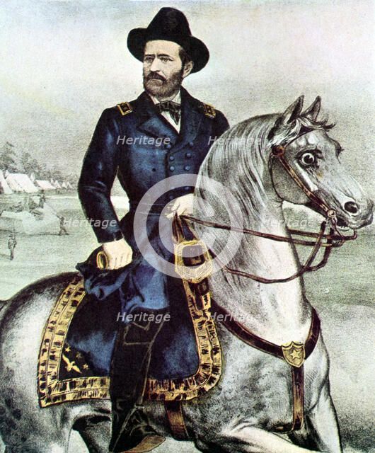 Ulysses S Grant, American soldier, 1863. Artist: Unknown