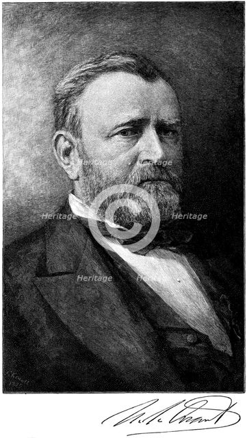 Ulysses S Grant, American soldier and statesman, late 19th century. Artist: Unknown