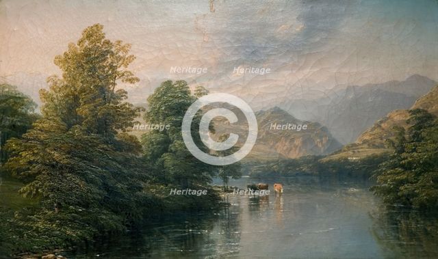 Ullswater From Pooley Bridge, 1847. Creator: Thomas Baker.