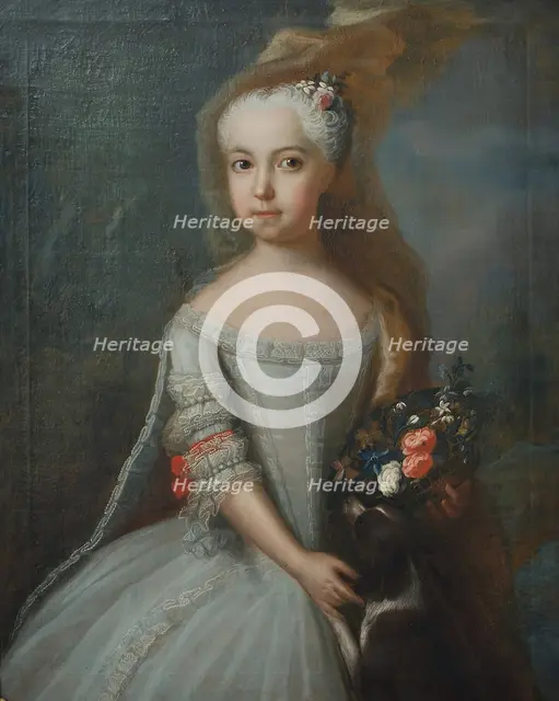 Ulrica von Flygarell at the age of four, 1736. Creator: Lorens Pasch the Elder.