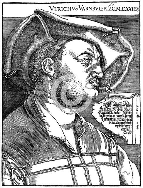 'Ulrich Varnbüler', 1522, (1936). Artist: Albrecht Dürer