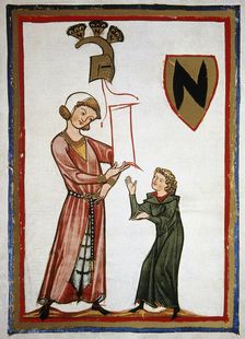 Ulrich von Winterstetten, German medieval writer and singer, Codex Manesses, 1304-1340 (2005). Creator: Unknown