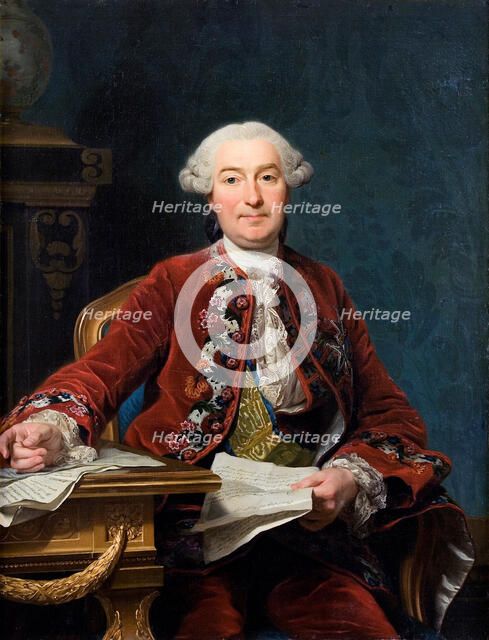 Ulrik Scheffer (1716-1799), 1763. Artist: Roslin, Alexander (1718-1793)