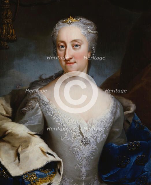 Ulrika Eleonora d.y. 1688-1741, Queen of Sweden, Original: 1730; This version: 8 February 2007... Creator: Martin van Meytens.
