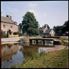 Up Stream Bridge, Becky Hill, Lower Slaughter, Cotswold, Gloucestershire, 1950-1970. Creator: Walter Scott
