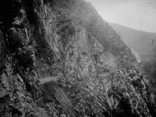 Up Temasopa [sic] Canon between the tunnels, between 1880 and 1897. Creator: William H. Jackson