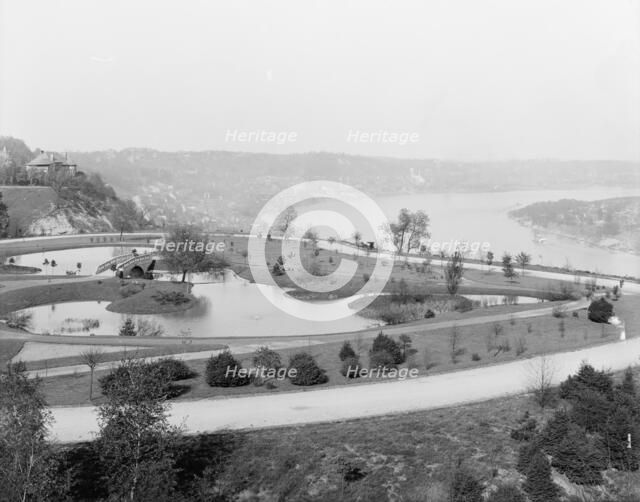 Up the Ohio from Eden Park, Cincinnati, Ohio, between 1900 and 1910. Creator: Unknown.